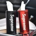 Supreme Car Tissue Holder – Premium Cylinder Design Tissue Box for Cup Holder with Easy Access (Available in Black and Red). 