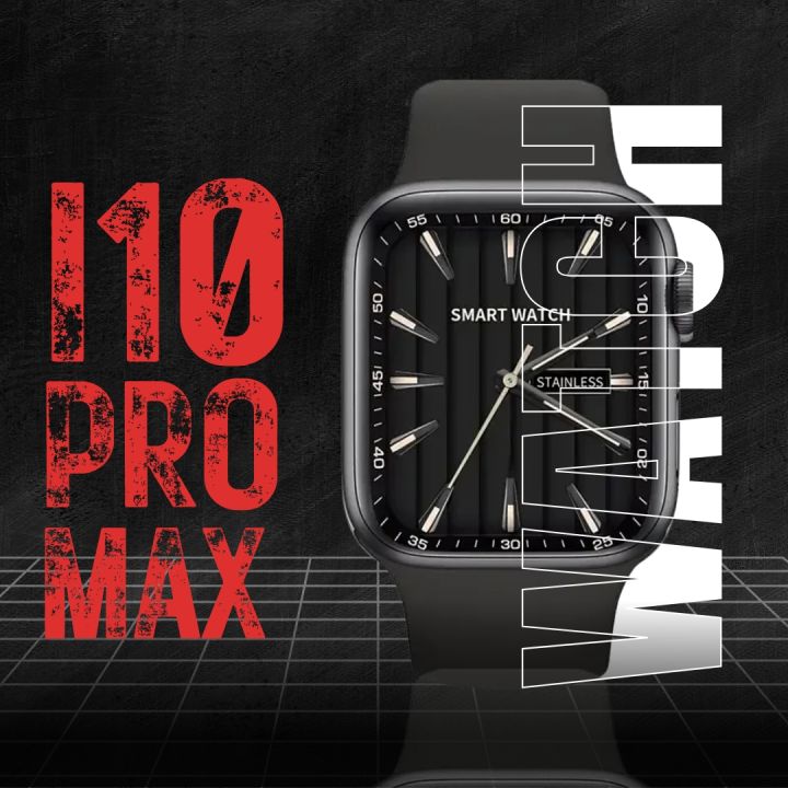 INFINITI TECH - i10 Pro Max Smart Watch - Bluetooth Call Smart Watch - 2.19" Full Touch Screen - Smartwatch - Watch Series 9 - BT Calling - Smartwatch For Men Women - Smart Bracelet Fitness Tracker Smart band