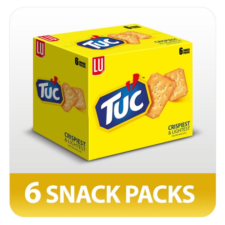 TUC Crispiest and Lightest Snack Biscuits (Pack of 6)