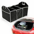 Car Large Capacity Folding Storage Bag Multi-Pocket Trunk Organizer Trunk Stowing And Tidying Car Accessories. 