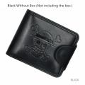 【BestGO】One Piece Road Flight Dompet One Piece Straw Hat Logo  PU Leather Wallet Hitam Pendek - International. 