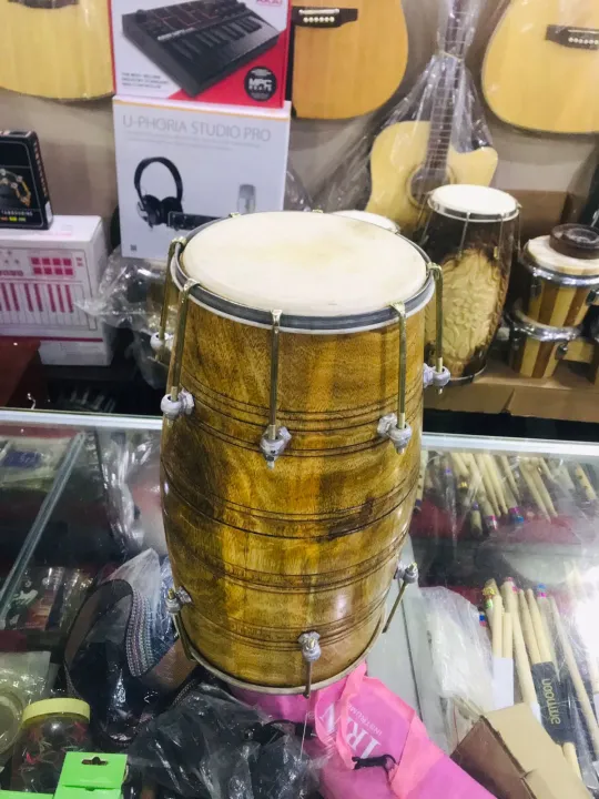 1pcs%2017%20inch%20long%20sheesham%20Wooden%20dholak%20wedding%20drum,%20Bolt-tuned,%20dhol%20Mehndi%20Dhole%20Musical%20Instruments,%20wood%20Dhole%20With%20Metal%20Hooks%20dhol%20-%20Image%204