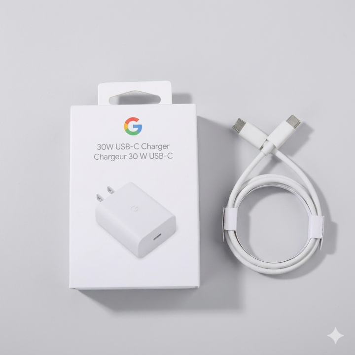 Google Pixel 30watt Adapter With Cable C To C 30watt Pd Adapter Fast Charging For Pixel 8/7/6/5 Pro 7a/6a Rapid Support