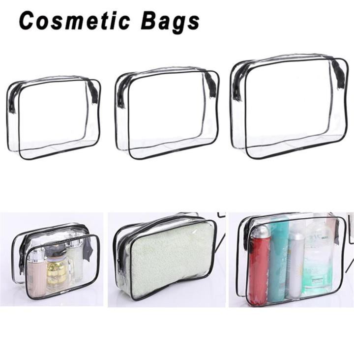 HOT】 Clear Toiletry Bag Quart Size Bag Travel Makeup Cosmetic Bag