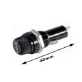 Panel Mount Chassis Fuse Holder For 6x30mm Glass Fuse. 