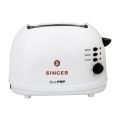 Singer Duo Pop 700 Watts 2 Slice Pop-up Bread Toaster Electric Toaster with Bagel, Cancel, Defrost Function and 7 Bread Shade Settings Bread Toaster, Waffle Maker, Sandwich Maker, Toaster West Point, Slot and Removable Crumb Tray Auto Shut-Off (White). |. 