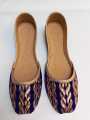 Khussa for girl/ Blue golden / Khussa for Girl/  Khussa for girl/ Desi khussa / Ladies Khussa /Khussa/ Gk Style. 