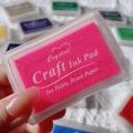 Ink Pad Ink Stamp Pad for DIY Craft Rubber Self Inking Roller Stamps Stationery Album for Scrapbooking Paper Decoration. 