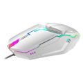 AOQELO AMG2 Wired RGB Gaming Mouse - Mechanical Design, Noiseless, Anti-Slip Gaming Design. 