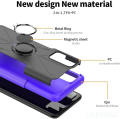 Dual Layer Shockproof Case for Infinix Note8, 360° Rotatable Kickstand TPU + PC Protective Case for Infinix Note8,Black. 