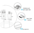5A Super Fast Charging Cable For Huawei Type c Quick USB Charge Cable Data Line For Android Phones. 
