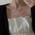 BF CLUB 925 Sterling Silver Necklace For Women MoonStone Simple Engagement Fine Jewelry Wedding Party Birthday Gift. 