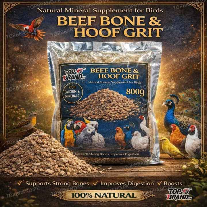 Beef Bone & Hoof Grit for Birds 800g | Natural Calcium Mineral ...
