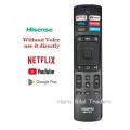 HISENSE Remote for Smart LED TV with NETFLEX & YouTub & Google Play  Button. 