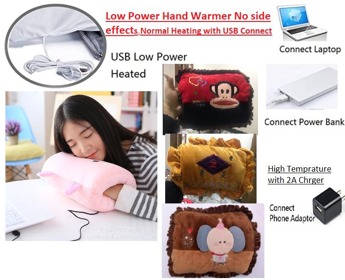 Hand Warmers Rechargeable, Portable Graphene Heated Gloves HandWarmers Bag  with Data Cable,2heating areas , Fast Electric Heating Pouch for Kids ,Women, Camping,Hunting& Xmas Gifts