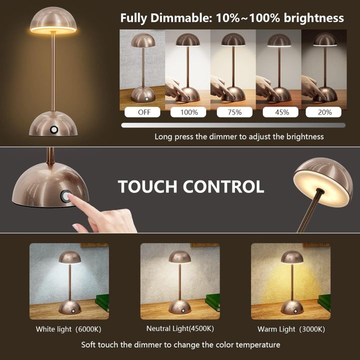 Cordless%20Table%20Lamp,%20Rechargeable%20Table%20Lamps%20Bedside%20Lamps%20Touch%20Control%20Dimmable%20LED%20Table%20Lamp%20with%203%20Lighting%20Modes%20for%20Restaurant%20and%20Bar%20Cocktail%20Lounge%20Portable%20Battery%20Operated%20Lamp%20-%20Image%204