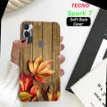 Tecno Spark 7 Pouch Cover - Print Soft Cover Case. 