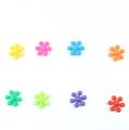 Snowflake Building Blocks Toy Plastic Flower Shapes Connecting Interlocking Discs Educational Toy Colorful 32 Pieces. 