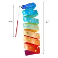 Gymnastic Ribbon Rhythmic Gymnastics Ribbon Vibrant Color Extra Soft Smooth Flexible Dancer Wand for Kids Long Ribbon. 
