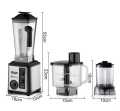 Juicer & Grinder – RAF R.2877 3-in-1 Heavy Duty Electric Blender – Powerful 2600W Motor, 3.0L Large Jar, 8 Stainless Steel Blades, Dry Grinder & Ice Crusher, Low Noise, Overheat Protection, Family-Size Smoothies & Spices. 