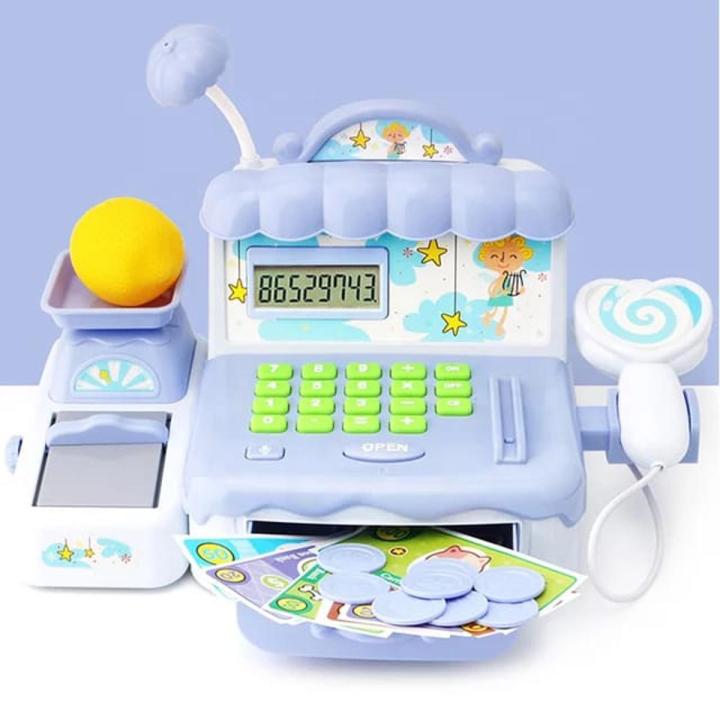 Electronic Cash Register Pretend Play Supermarket Checkout Counter Game