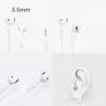 Tecno Original Handsfree White Wired Earphones for Gaming and Calling Universal Compatibility. 