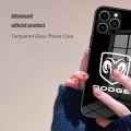 Dodge Challenger S-SRT Burnout Phone Case Tempered Glass for IPhone 14 13 11 Pro Max XR XS MAX 8 14 15 Plus 12 Pro Phone Covers. 