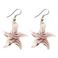 Set Starfish Lampwork Glass Necklace Pendant Earrings HOT. 