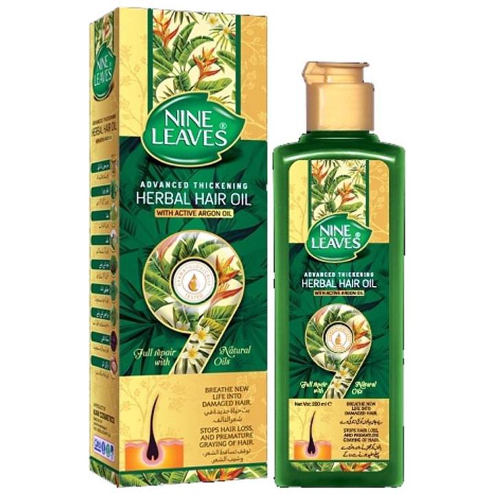 Nine%20Leaves%20Herbal%20Hair%20Oil%20(With%20Active%20Argan%20Oil)%20-%20200%20Ml%20-%20Image%205