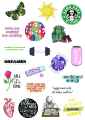 Multiple Aesthetic Stickers Of Your Choice Available in Single, Pack of 3, 5, 8. 12, 15 Best Quality Aesthetic Cool Stickers For Laptops Mobile Covers. 