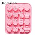 HomeInn Soap Mold Non-stick Easter Bunny Egg Butterfly Chocolate Mold. 