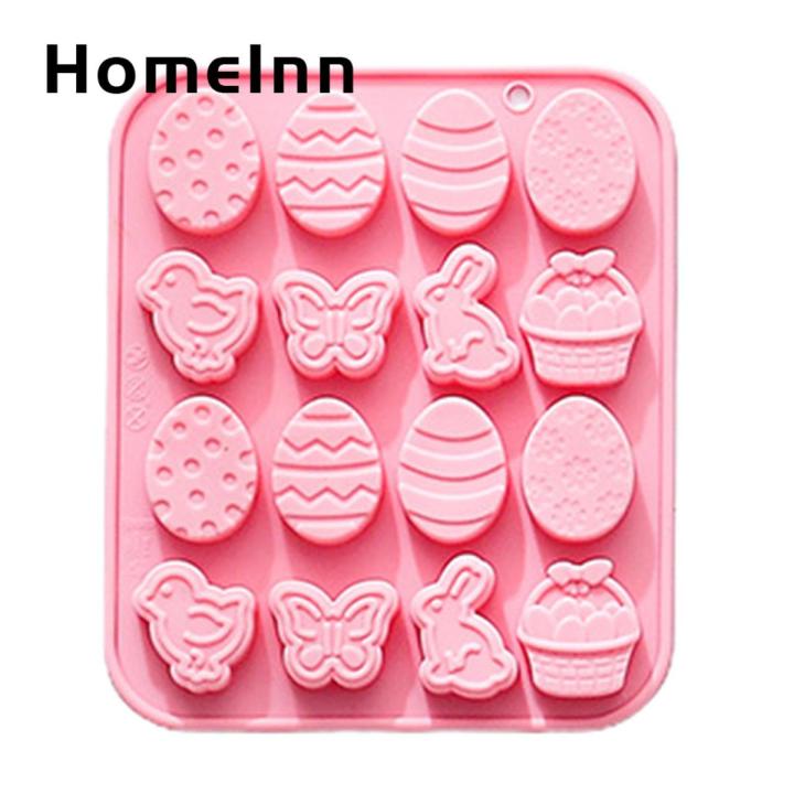 HomeInn Soap Mold Non-stick Easter Bunny Egg Butterfly Chocolate Mold