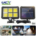 UDANA CORTEX Solar Light Outdoor Human Sensor Wall Street Lamp Garden Lawn Split Type Light Weatherproof Low-carbon Suitable Garden Pathway. 