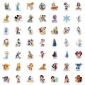 10/50/100pcs Disney Mix Cartoon Micky Princess Stickers Graffiti Decals Laptop Luggage Skateboard Waterproof Sticker Kid Toy. 
