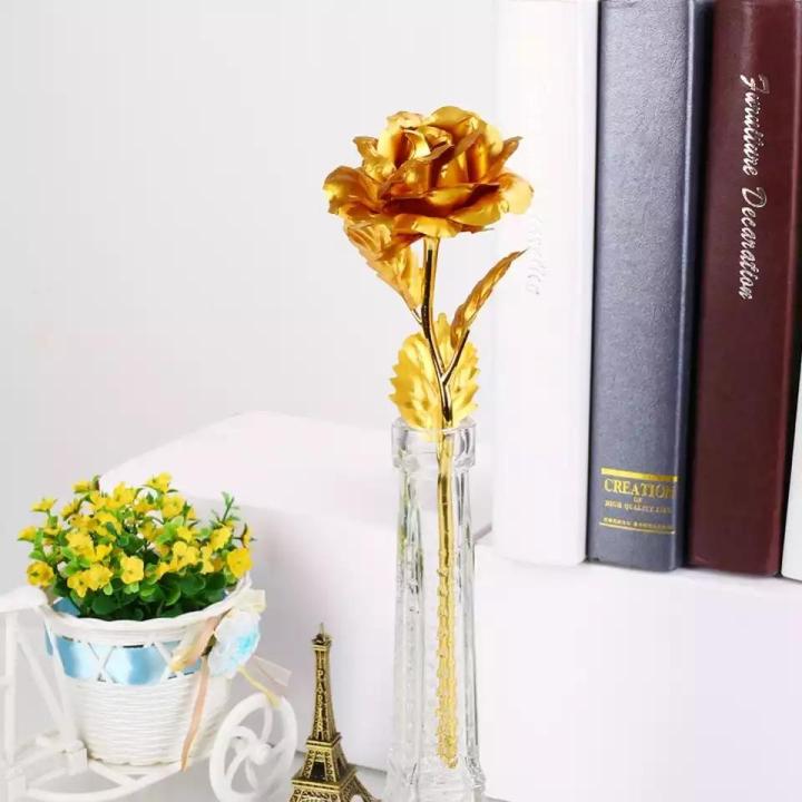 Gold%20Plated%20Golden%20Rose%20Flower%20Present%20Wedding%20Party%20Decoration%20Artificial%2024K%20Rose%20Romantic%20-%20Image%205