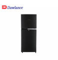 REF 9173 CHROME HAIRLINE BLACK Double Door Refrigerator. 