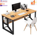 Computer Desk Simple Desk PC Desk PC Laptop Table Workstation with Storage Bookcase, Home Office, White. 