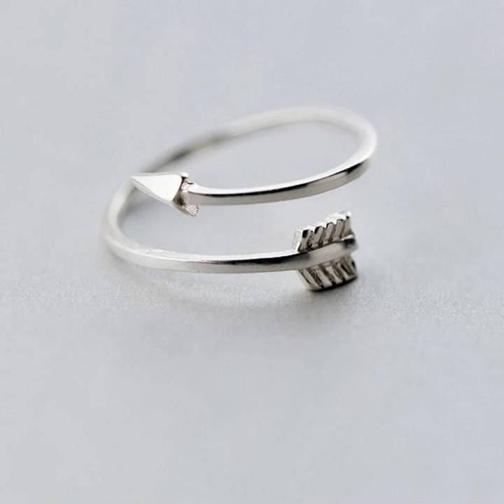 Qiming Arrow Silver Ring For Men/Women