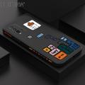 Hontinga for Redmi 9T Case Side Design Phone Cover Creative Cube Games Case Square Edge Pattern Liquid Silicone Trend Cover. 