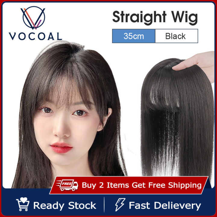 Vocoal%20Wig%2035CM%20Long%20Straight%20Hair%20Wig%20Natural%20Hairline%20Real%20Hair%20Wig%20Extensions%20Heat%20Resistant%20Synthetic%20Wig%20Invisible%20Seamless%20Wig%20Straight%20Clip%20In%20Hair%20Extensions%20Hairpiece%20With%20Bangs%20For%20Girls%20Women%20Ladies%20Thinning%20Hair%20-%20Image%202