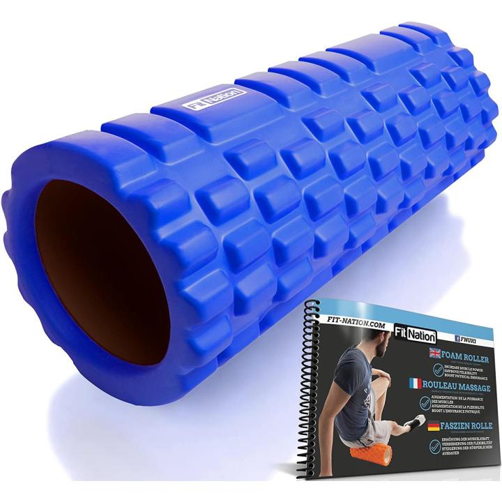Fit Nation Foam Roller Ultra Lightweight Hollow Core Muscle Roller for Deep Pain Relief in Your Aching Legs and Body - Imported from UK