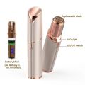 Facial Hair Remover For Women Skincare Lipstick Shape Mini Epilator Trimmer Machine For Face Flαwless, Upper Lip Chin Eyebrow Hair Remover Etc with Battery- Hair Remover Flαwless. 