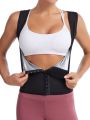 2023 Lady Body Shaper 3-Row Hook Fitness Sauna Vest Women Hot Slimming Suit Weight Loss Sweat Tank Tops Waist Trainer Zip Shirt. 