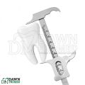 Dental Boley Gauge Caliper Stainless Steel Dental Dentist Lab Instrument CE. 