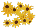 Artonic Fomic Sheet Sun Flowers Length for Craft Pegs, Paper, Photo, Message Cards and Decoration Yellow Color Size 38.5 x 4.7 Inches. 