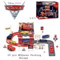 Lightning McQueen Racing Track Parking Garage and Cars Toy 29 Pieces. 