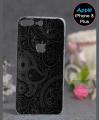Iphone 8 Plus Cover - Black Back Cover. 