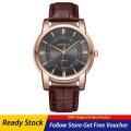 MODIYA Original Men's Watches Luxury Brand Genuine Leather Strap Men's Wrist Watch Life Waterproof Men's Quartz Analog Watches. 