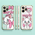 Disney Marie Cat Plating Phone Case For infinix Tecno Spark 10 8 7 6 6GO GO2022 Pova 8 4 3 Neo 2 Camon 20 19 18 Pro Cover Cqoues. 