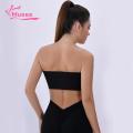 Muses Mall Invisible Bra Comfortable Strapless Bra with Anti-slip Silicone Lining for Off-shoulder Dresses High Elasticity Contoured Cups for Smooth Shape Invisible Breathable Ice Silk Material Layered Bra. 